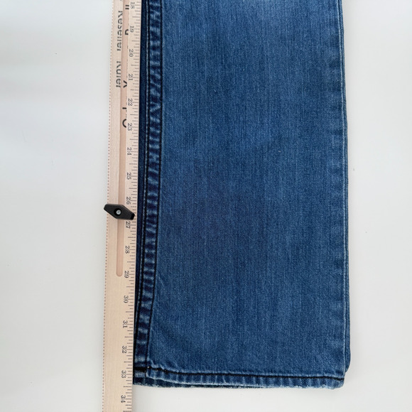 True Religion Jeans Men 34x33 Boot Cut Y2K Embroidered Stitch Flap Pocket USA Ma - Picture 9 of 9